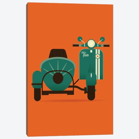 Let's Ride Canvas Print #AHH56} by Andrew Heath Canvas Art
