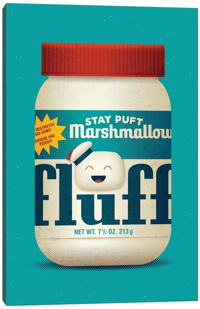 Puft Fluff Canvas Art Print - Stay Puft Marshmallow Man
