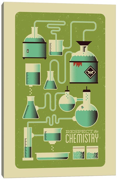 Respect the Chemistry Canvas Art Print - Crime Drama TV Show Art