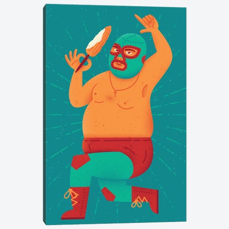 Stretchy Pants Canvas Print #AHH84} by Burger Bolt Canvas Art Print