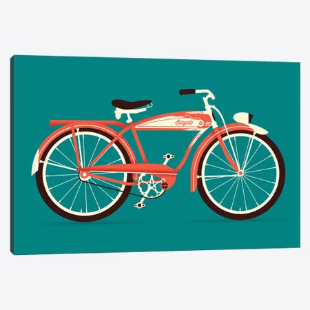 Bicycle Canvas Print #AHH8} by Andrew Heath Canvas Artwork