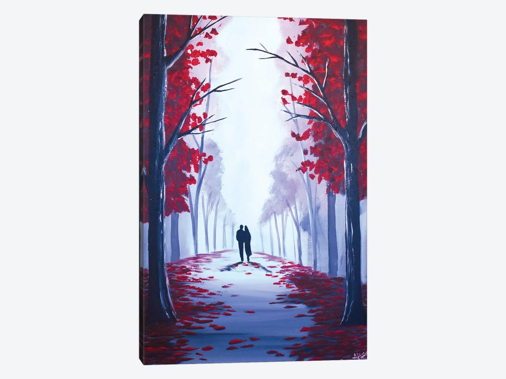 Through The Red Trees by Aisha Haider 1-piece Canvas Art Print