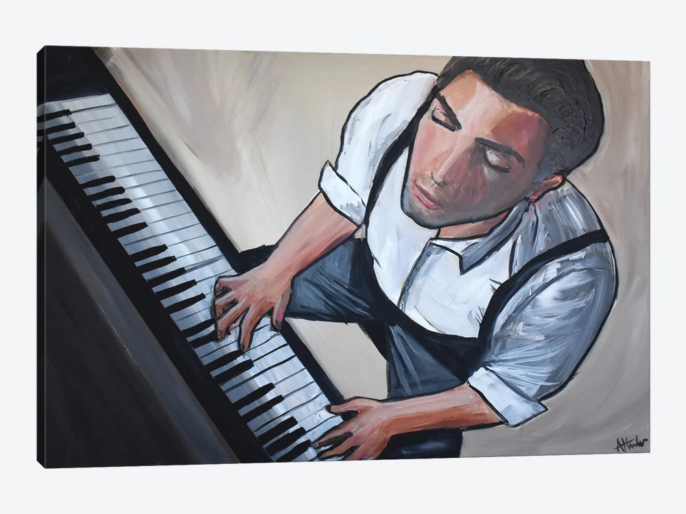 The Pianist by Aisha Haider 1-piece Canvas Art Print