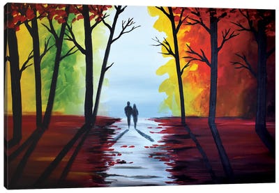The Colours Of Autumn II Canvas Art Print - Aisha Haider