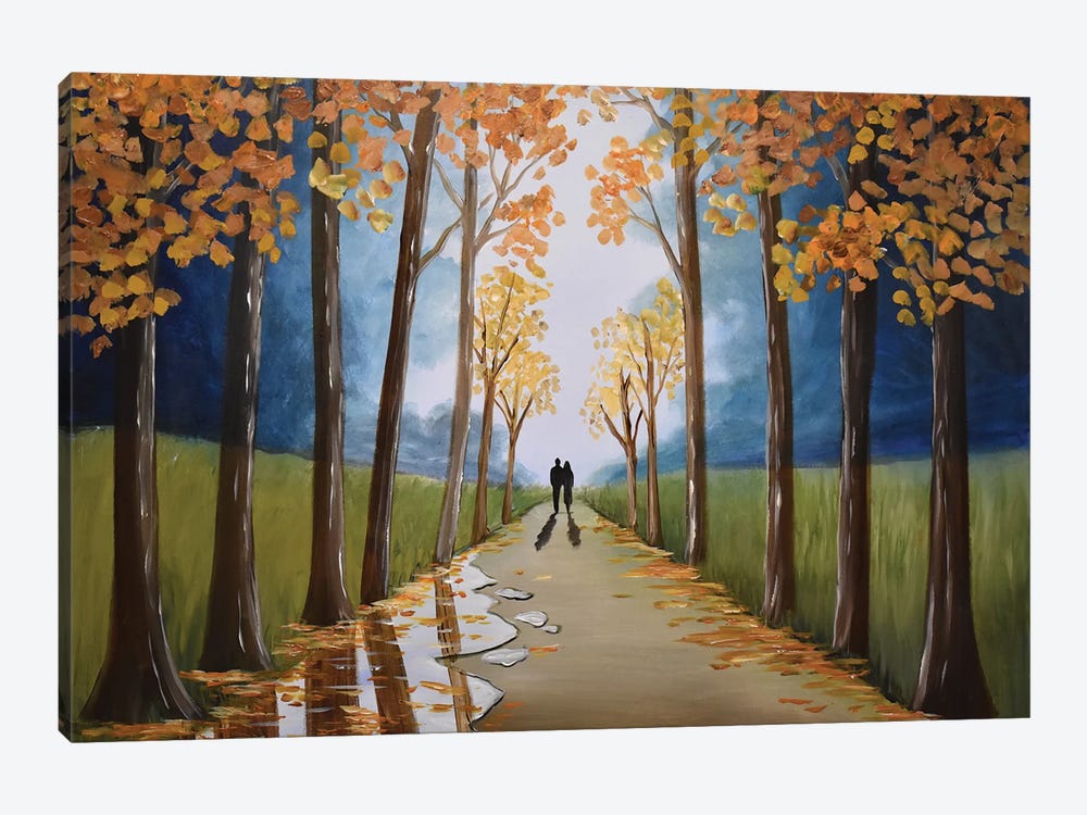 Through The Autumn Trees by Aisha Haider 1-piece Canvas Wall Art