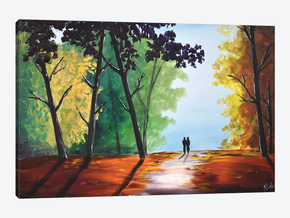 Colorful Autumn Scene II by Aisha Haider 1-piece Canvas Artwork