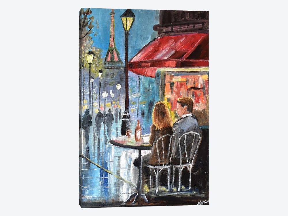 An Evening In Paris by Aisha Haider 1-piece Canvas Wall Art