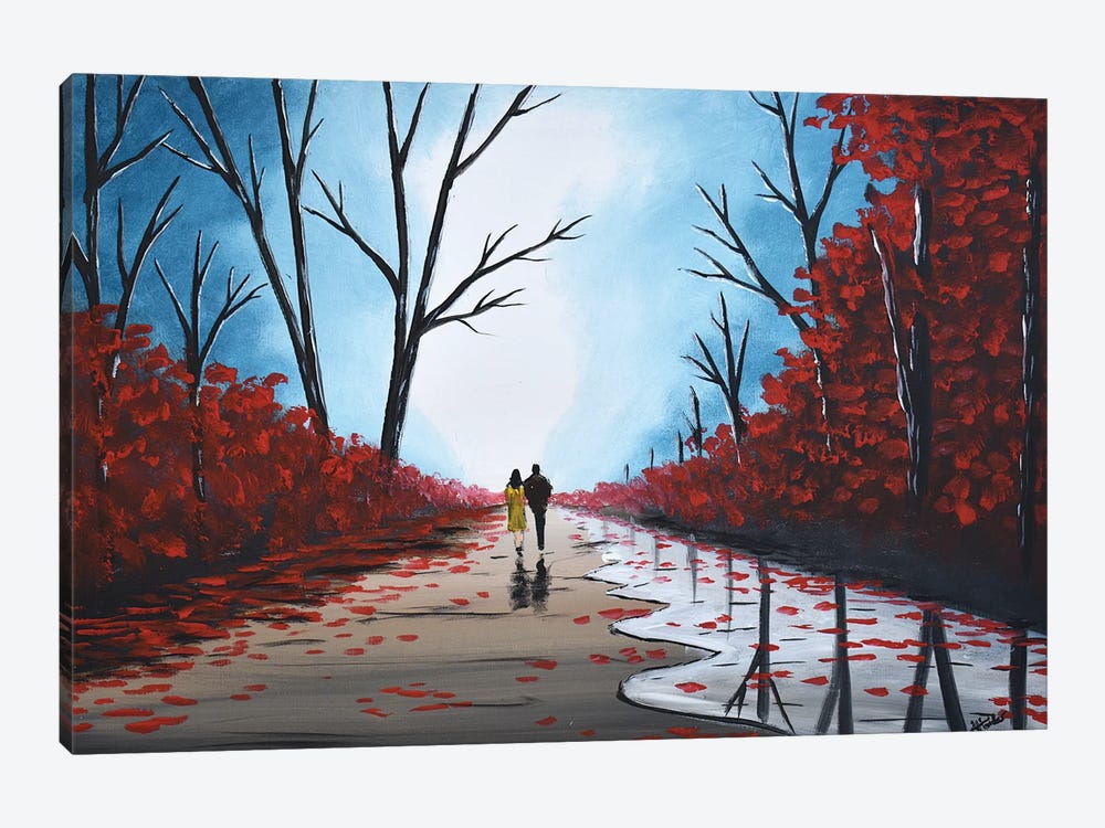 Misty Autumn Walk IV by Aisha Haider 1-piece Canvas Art Print