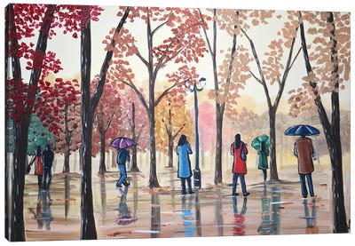 Park Reflections Canvas Art Print - Aisha Haider
