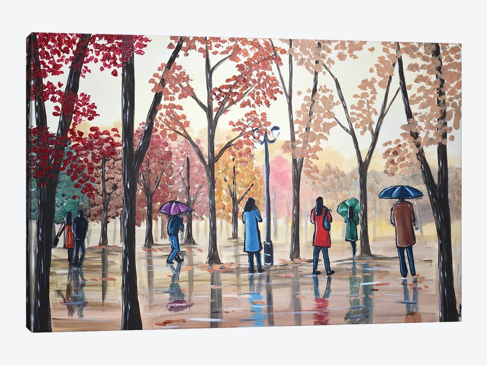 Park Reflections by Aisha Haider 1-piece Canvas Art