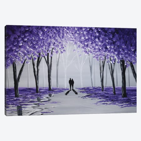Through The Violet Trees V Canvas Print #AHI38} by Aisha Haider Canvas Artwork