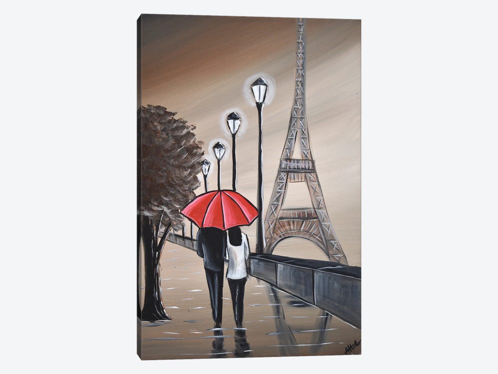 Together In Paris by Aisha Haider 1-piece Canvas Art Print