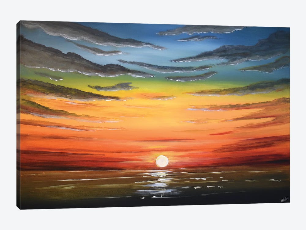A Beautiful Sunset by Aisha Haider 1-piece Canvas Artwork