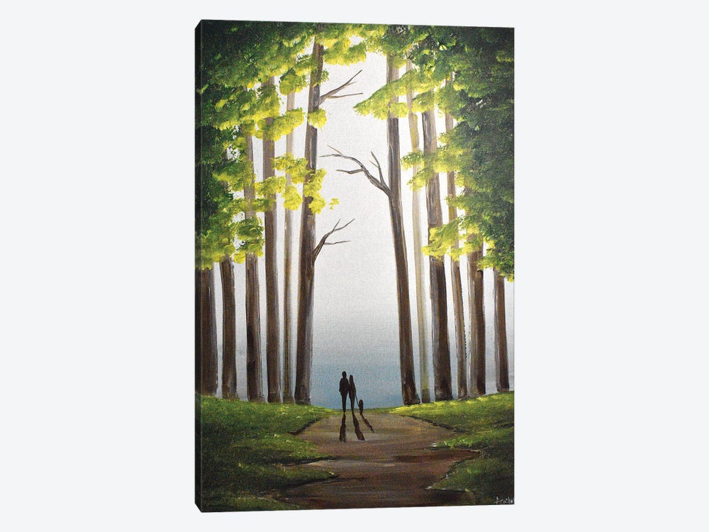 Green Woodland Walk by Aisha Haider 1-piece Art Print