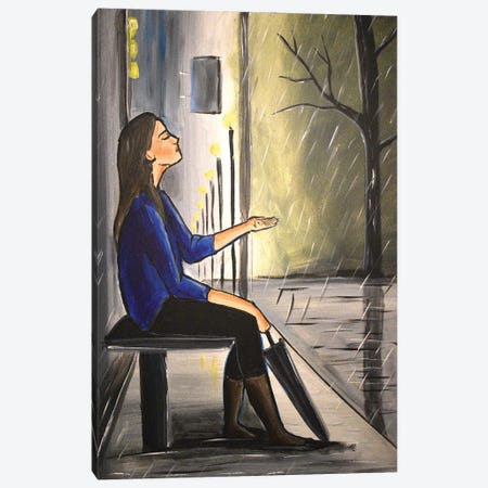 Shelter From The Rain II Canvas Print #AHI49} by Aisha Haider Art Print