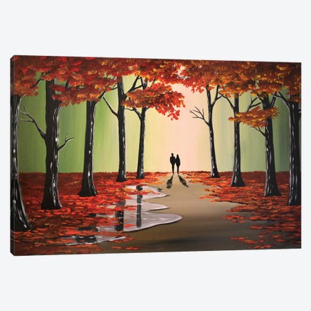 Mystical Autumn Landscape Canvas Print #AHI67} by Aisha Haider Canvas Wall Art