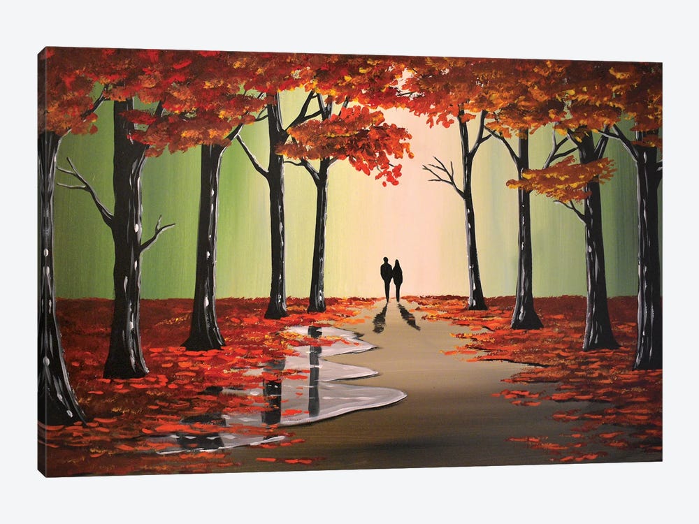 Mystical Autumn Landscape by Aisha Haider 1-piece Canvas Wall Art