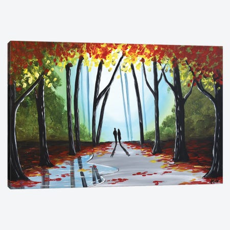 A Wonderful Autumn Walk Canvas Print #AHI6} by Aisha Haider Canvas Art