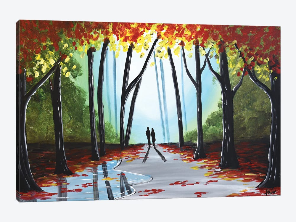 A Wonderful Autumn Walk by Aisha Haider 1-piece Art Print