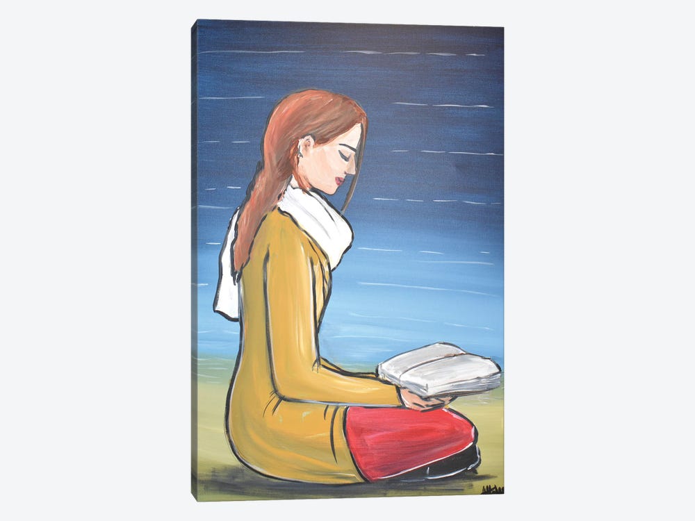 Red Haired Reader by Aisha Haider 1-piece Art Print