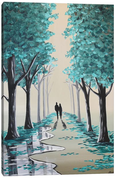 Forest Green Walk VI Canvas Art Print - Aisha Haider