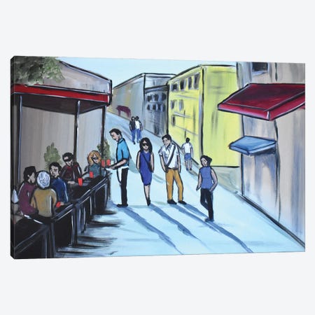 Busy Streets Canvas Print #AHI88} by Aisha Haider Art Print