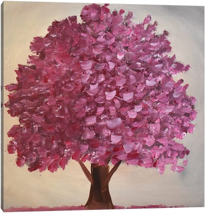 Cherry Blossom Tree Canvas Art Print - Aisha Haider