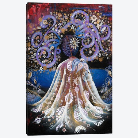 Night Blooming Jasmine Canvas Print #AHJ14} by Ashley Joi Canvas Artwork
