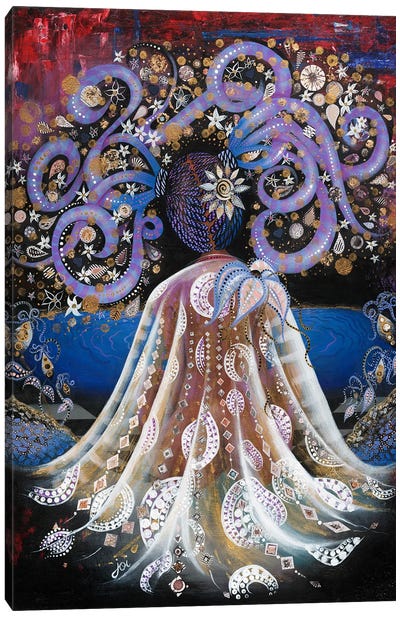 Night Blooming Jasmine Canvas Art Print - Ashley Joi