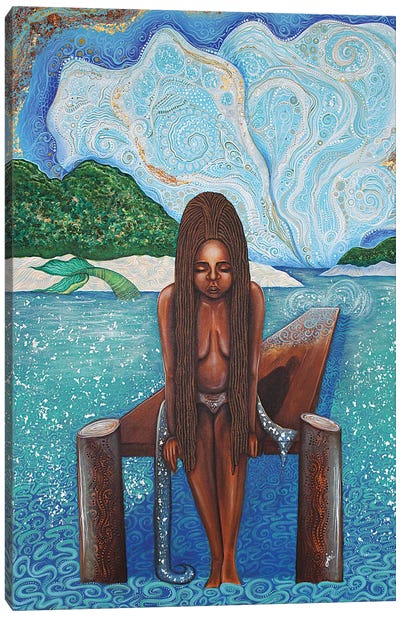 Path To Yemaya Canvas Art Print - Mermaid Art