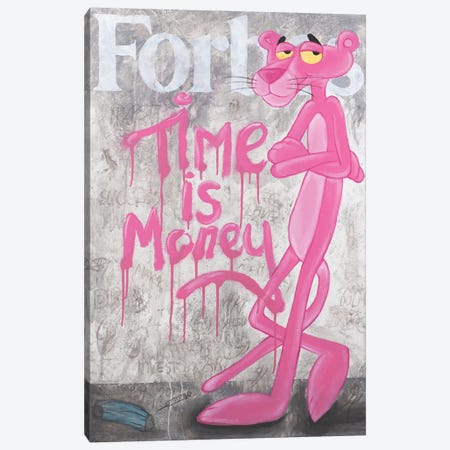Pink Panther - Forbes Canvas Print #AHK16} by Artash Hakobyan Art Print