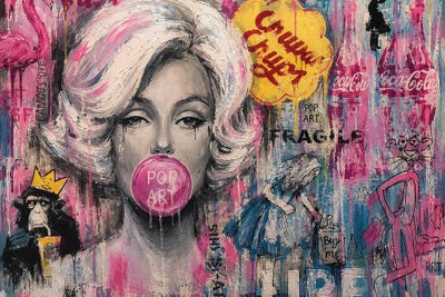 Olivine - Canvas Prints: Marilyn Monroe I by Artash Hakobyan