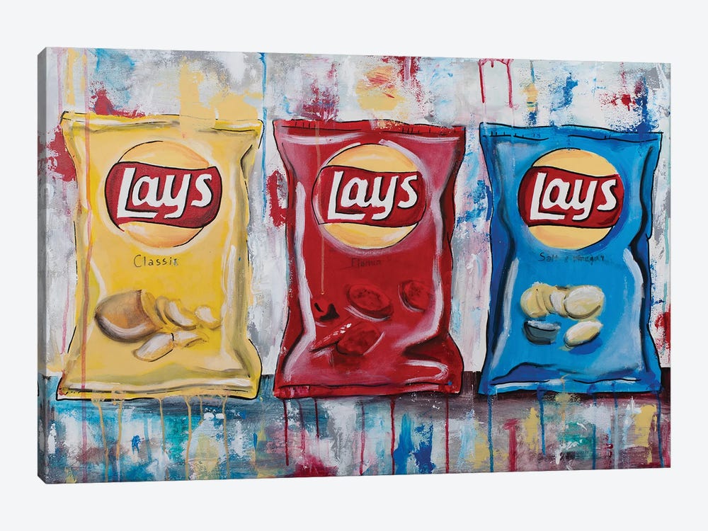 3 Lay's Chips by Artash Hakobyan 1-piece Art Print