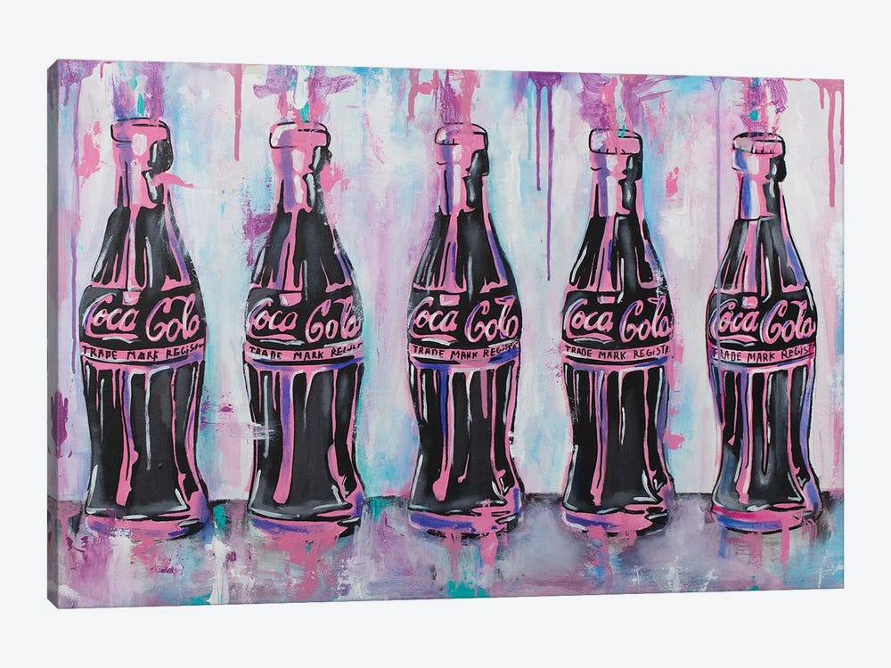 5 Coca Cola Bottles II by Artash Hakobyan 1-piece Canvas Art