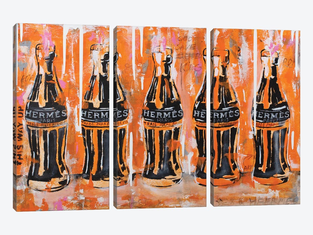 5 Coca Cola Bottles III by Artash Hakobyan 3-piece Art Print