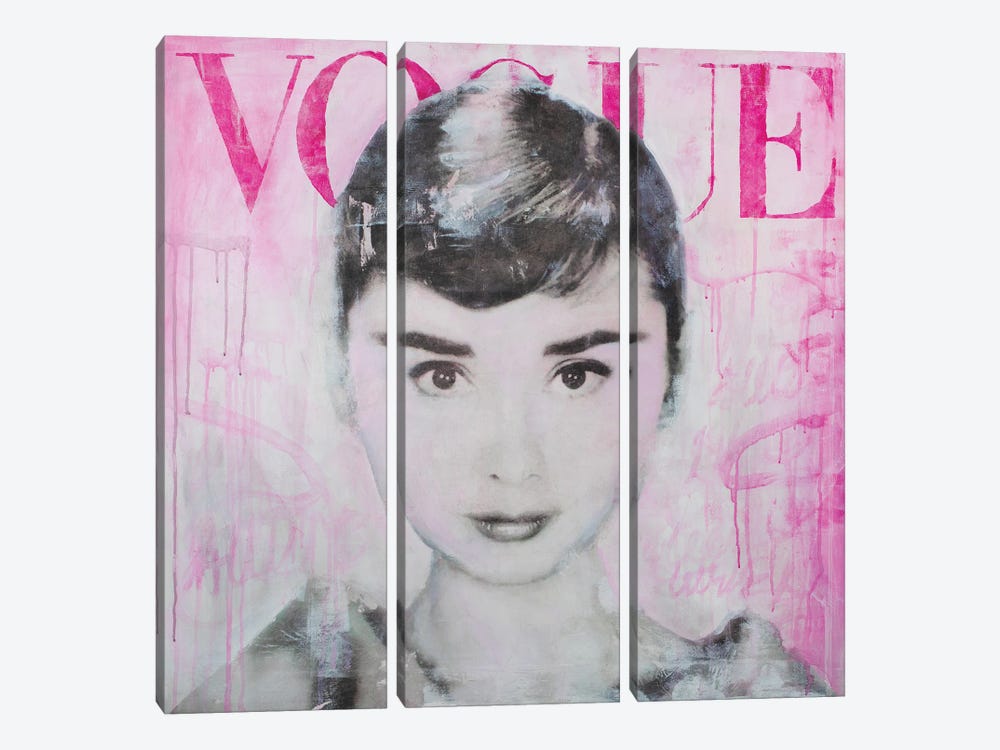 Audrey Hepburn by Artash Hakobyan 3-piece Canvas Artwork