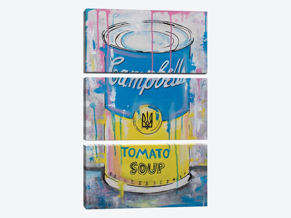Campbell's soup by Artash Hakobyan 3-piece Canvas Print