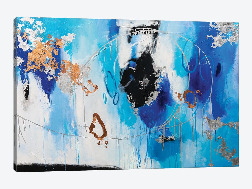 Blue My Mind by Julie Ahmad 1-piece Canvas Art