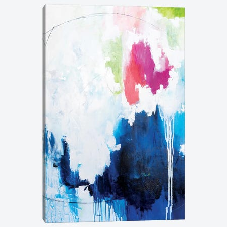 Blue Wave Canvas Print #AHM116} by Julie Ahmad Canvas Art Print