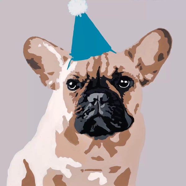 French Bulldogs: Milo Light Gray by Julie Ahmad