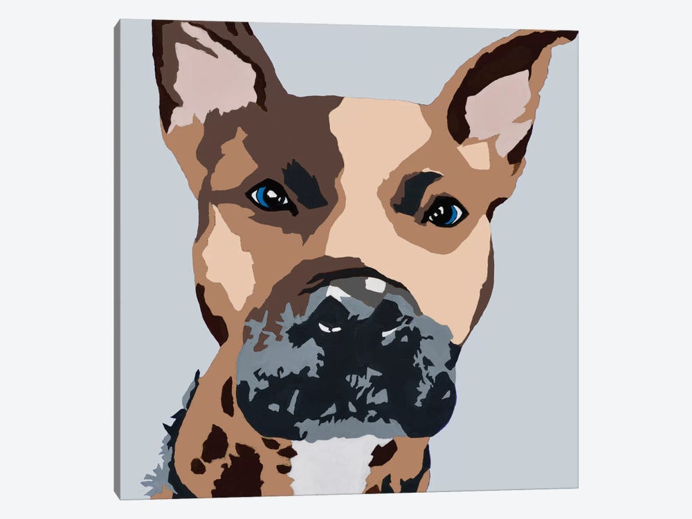 Prince The Pit On Gray by Julie Ahmad 1-piece Canvas Art