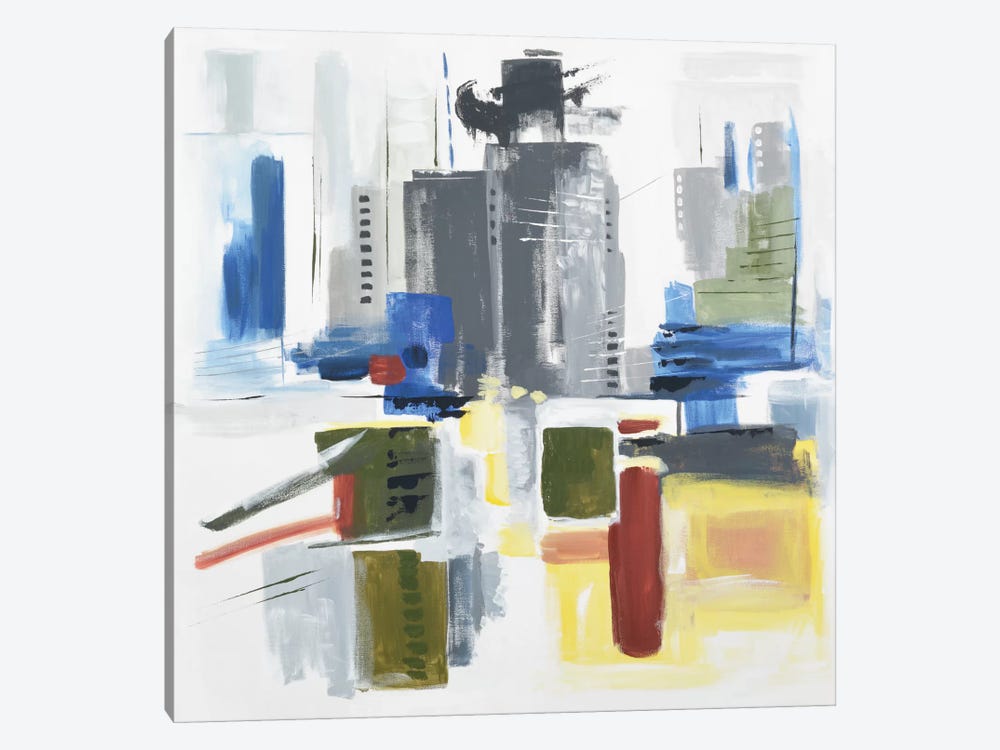 Architectural Abstract by Julie Ahmad 1-piece Canvas Art