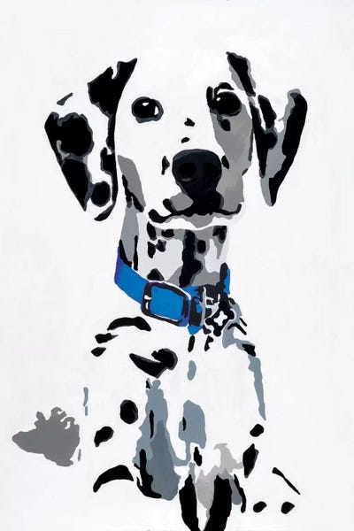 Dalmatians: Winnie I (Blue Collar) by Julie Ahmad