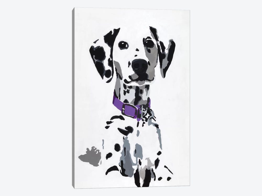 Winnie III (Purple Collar) by Julie Ahmad 1-piece Canvas Print