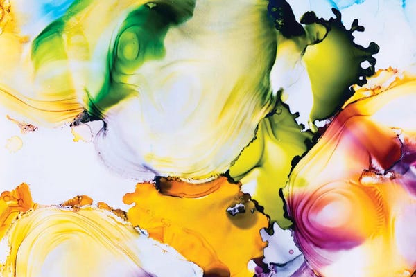 Alcohol Ink: Detail Of Another Dimension V by Julie Ahmad