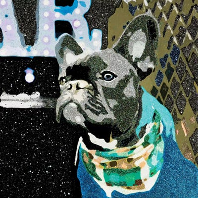 Biggie In Blue by Julie Ahmad acrylic art print