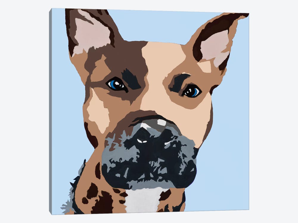 Prince The Pit On Baby Blue by Julie Ahmad 1-piece Canvas Wall Art