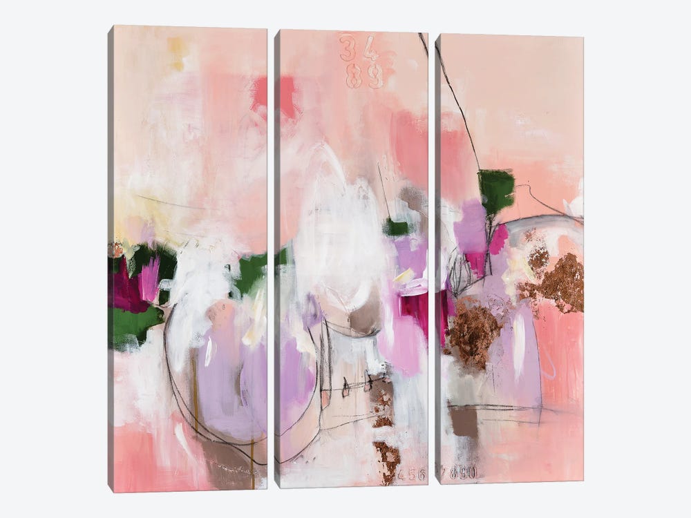 All Or Nothing by Julie Ahmad 3-piece Canvas Print