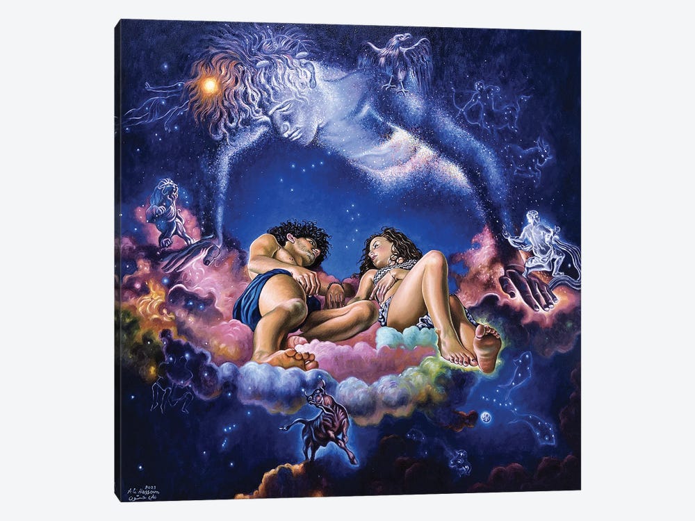Dream Of An Hermetic Nebula In A Summer Night by Ali Hassoun 1-piece Canvas Art Print