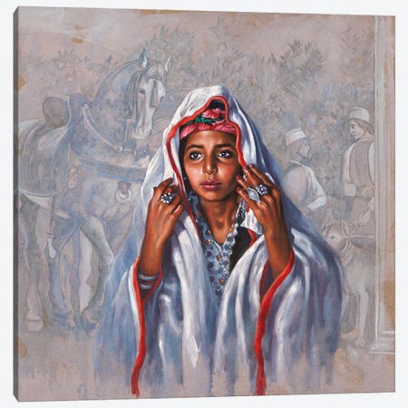 Aisha The Young Bride Canvas Print #AHN1} by Ali Hassoun Canvas Artwork